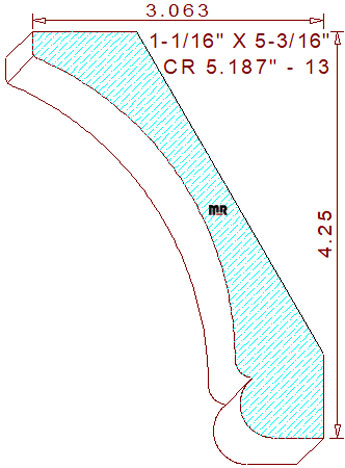 Crown 5-3/16" - 13 Crown 5-3/16" - 13