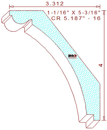 Crown 5-3/16" - 16