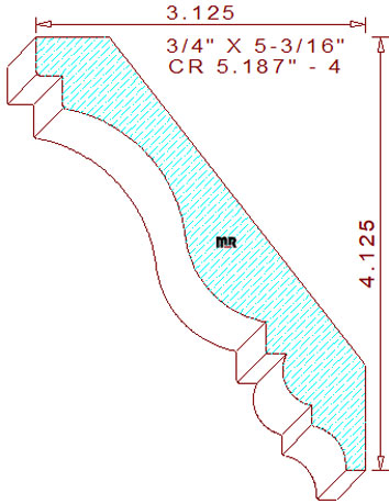 Crown 5-3/16" - 4 Crown 5-3/16" - 4