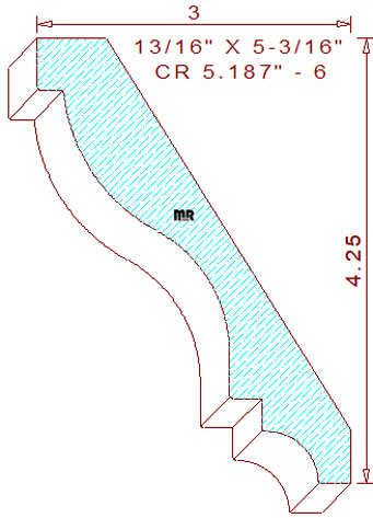 Crown 5-3/16" - 6 Crown 5-3/16" - 6
