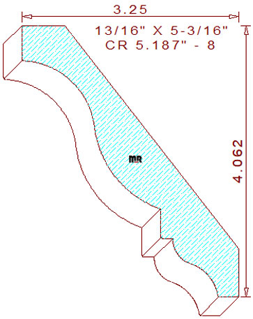 Crown 5-3/16" - 8 Crown 5-3/16" - 8