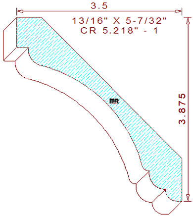 Crown 5-7/32" - 1 Crown 5-7/32" - 1
