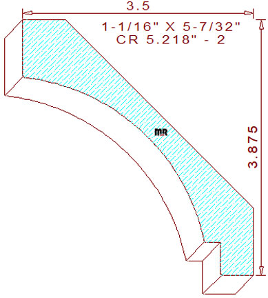 Crown 5-7/32" - 2 Crown 5-7/32" - 2