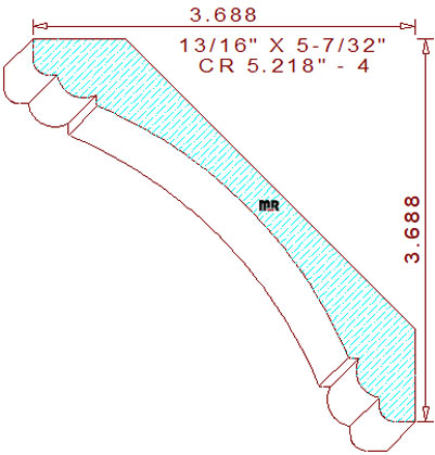 Crown 5-7/32" - 4 Crown 5-7/32" - 4