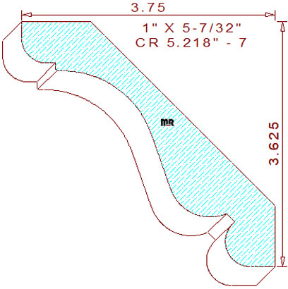 Crown 5-7/32" - 7 Crown 5-7/32" - 7