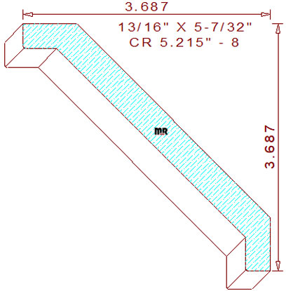 Crown 5-7/32" - 8 Crown 5-7/32" - 8
