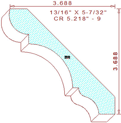 Crown 5-7/32" - 9 Crown 5-7/32" - 9