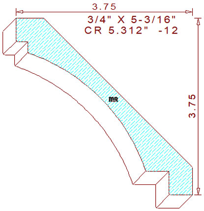 Crown 5-5/16" - 12 Crown 5-5/16" - 12