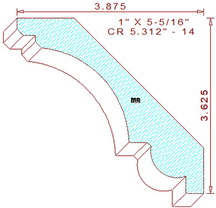 Crown 5-5/16" - 14 Crown 5-5/16" - 14