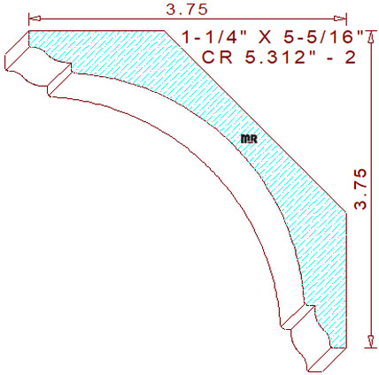 Crown 5-5/16" - 2 Crown 5-5/16" - 2