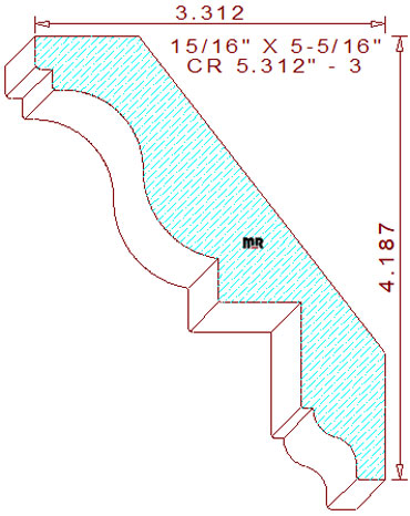 Crown 5-5/16" - 3 Crown 5-5/16" - 3