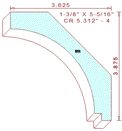 Crown 5-5/16" - 4 Crown 5-5/16" - 4
