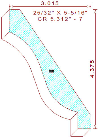 Crown 5-5/16" - 7 Crown 5-5/16" - 7