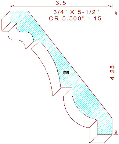 Crown 5-1/2" - 15 Crown 5-1/2" - 15