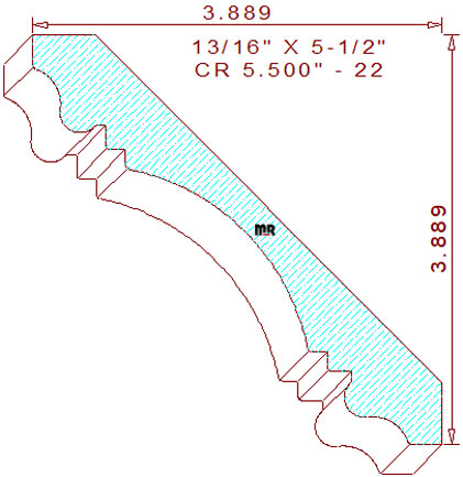 Crown 5-1/2" - 22