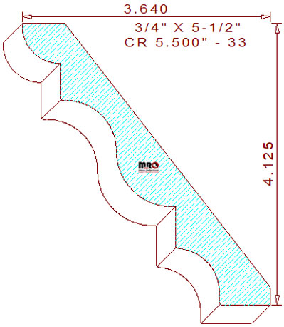 Crown 5-1/2" - 33 Crown 5-1/2" - 33