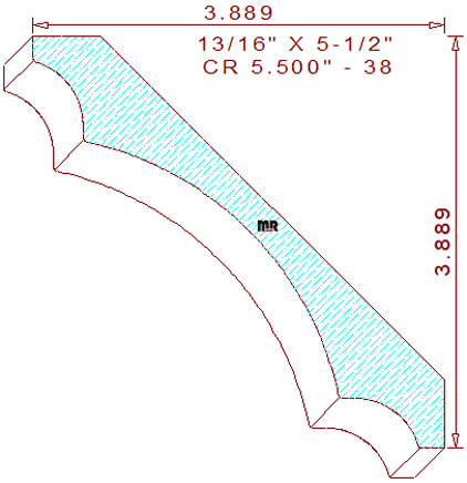 Crown 5-1/2" - 38 Crown 5-1/2" - 38