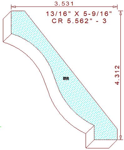 Crown 5-9/16" - 3 Crown 5-9/16" - 3