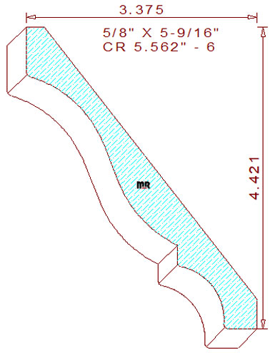 Crown 5-9/16" - 6 Crown 5-9/16" - 6