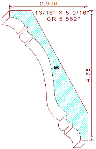 Crown 5-9/16" Crown 5-9/16"