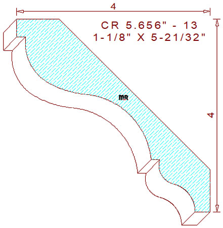 Crown 5-21/32" - 13