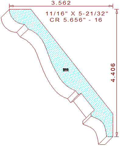 Crown 5-21/32" - 16