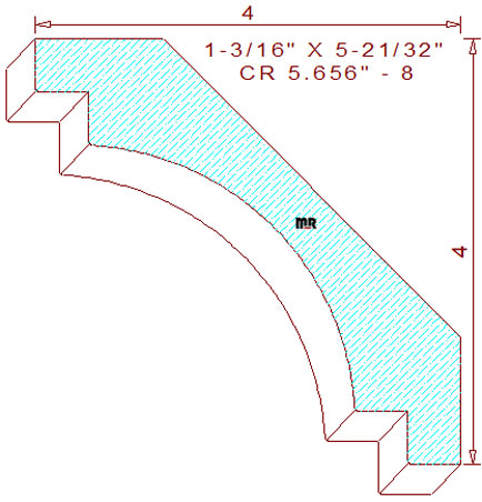 Crown 5-21/32" - 8