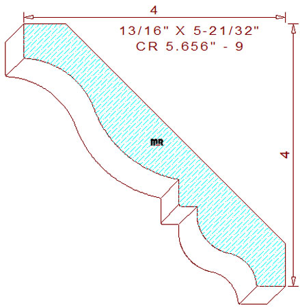 Crown 5-21/32" - 9 Crown 5-21/32" - 9