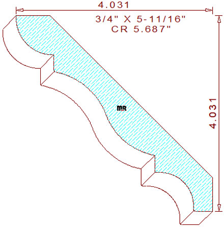Crown 5-11/16" Crown 5-11/16"