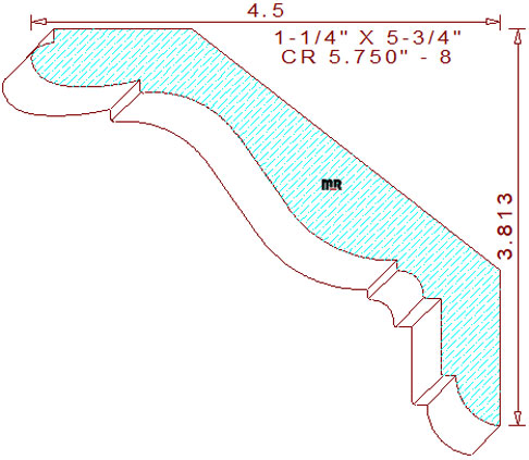 Crown 5-3/4" - 8 Crown 5-3/4" - 8