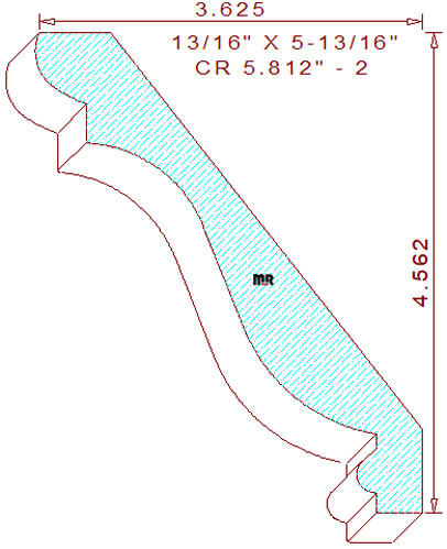 Crown 5-13/16" - 2 Crown 5-13/16" - 2