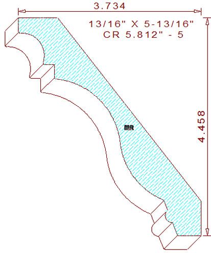 Crown 5-13/16" - 5 Crown 5-13/16" - 5