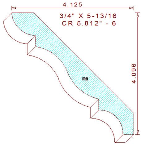 Crown 5-13/16" - 6 Crown 5-13/16" - 6