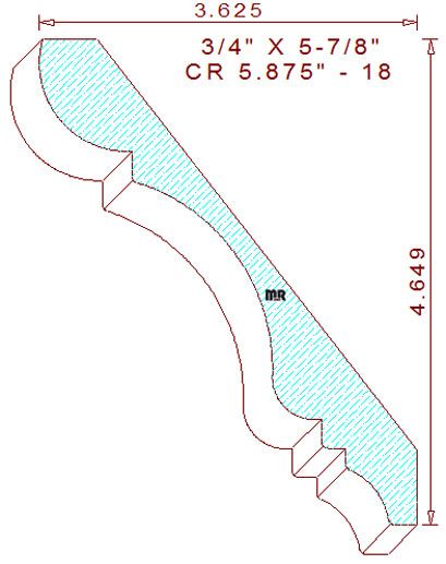 Crown 5-7/8" - 18 Crown 5-7/8" - 18