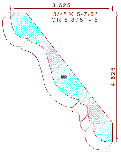 Crown 5-7/8" - 5 Crown 5-7/8" - 5