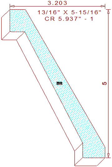 Crown 5-15/16" - 1 Crown 5-15/16" - 1