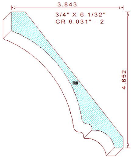 Crown 6-1/32" - 2 Crown 6-1/32" - 2