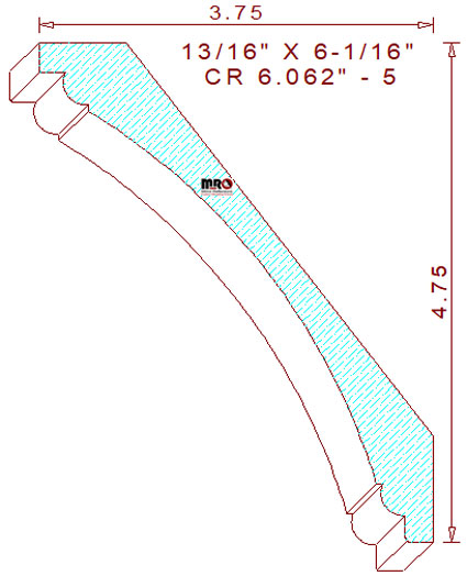 Crown 6-1/16" - 5 Crown 6-1/16" - 5