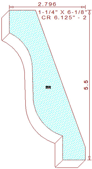 Crown 6-1/8" - 2 Crown 6-1/8" - 2