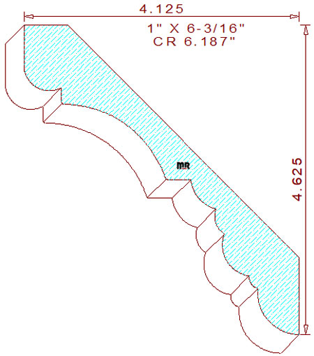 Crown 6-3/16" Crown 6-3/16"