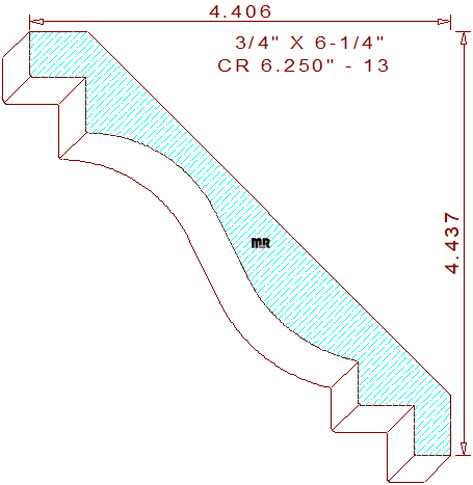 Crown 6-1/4" - 13 Crown 6-1/4" - 13
