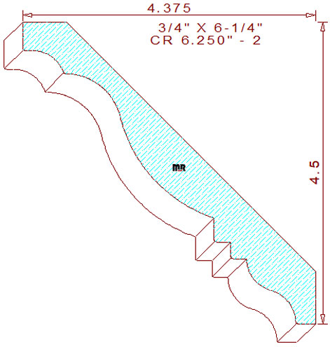 Crown 6-1/4" - 2 Crown 6-1/4" - 2
