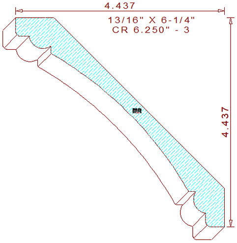 Crown 6-1/4" - 3 Crown 6-1/4" - 3