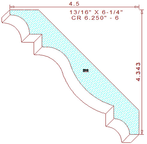 Crown 6-1/4" - 6 Crown 6-1/4" - 6