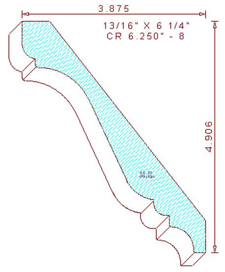 Crown 6-1/4" - 8 Crown 6-1/4" - 8