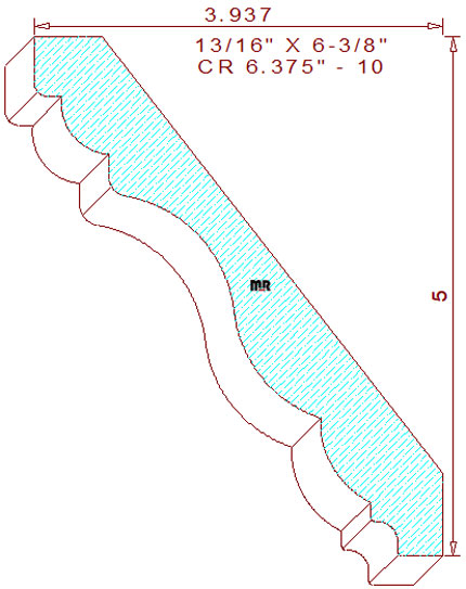 Crown 6-3/8" - 10 Crown 6-3/8" - 10