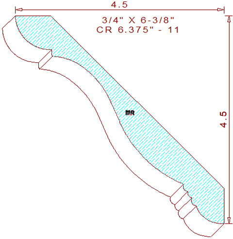 Crown 6-3/8" - 11 Crown 6-3/8" - 11