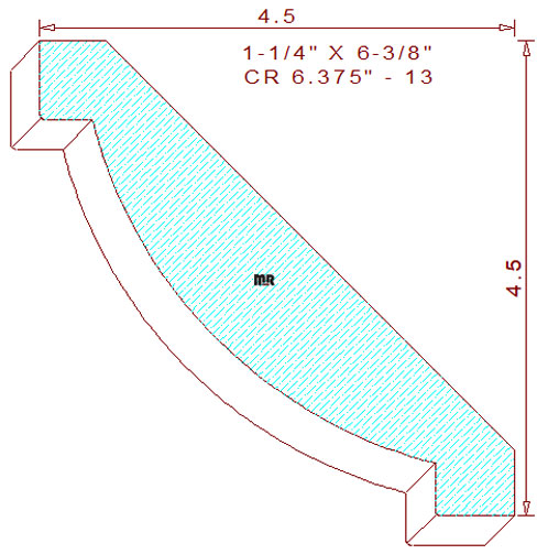 Crown 6-3/8" - 13 Crown 6-3/8" - 13