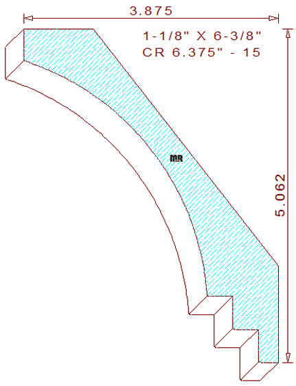 Crown 6-3/8" - 15 Crown 6-3/8" - 15