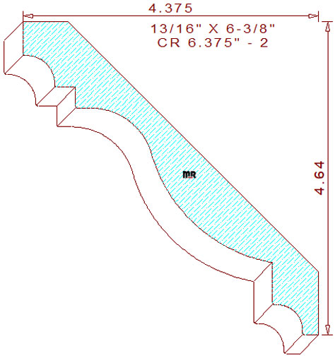 Crown 6-3/8" - 2 Crown 6-3/8" - 2